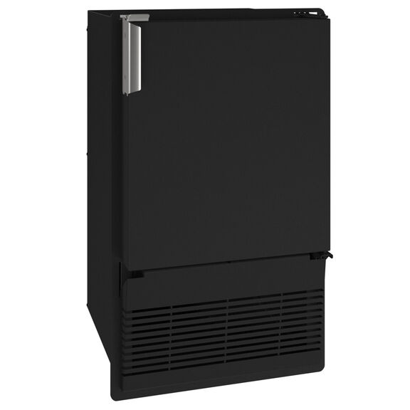 Marine Icemaker Flange to Cabinet 14", Reversible Hinge, Black Solid, 115v image number 0