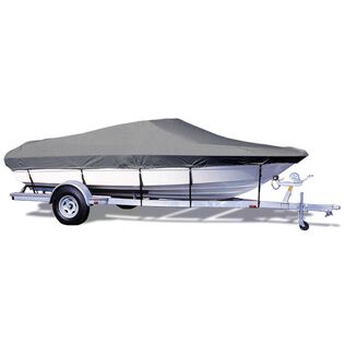 V-Hull Runabout Cover, I/O, Gray, Hot Shot, 18'5"-19'4", 96" Beam