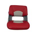 Skipper Folding Seat, Red And Gray Upholstery With Gray Shell image number 0