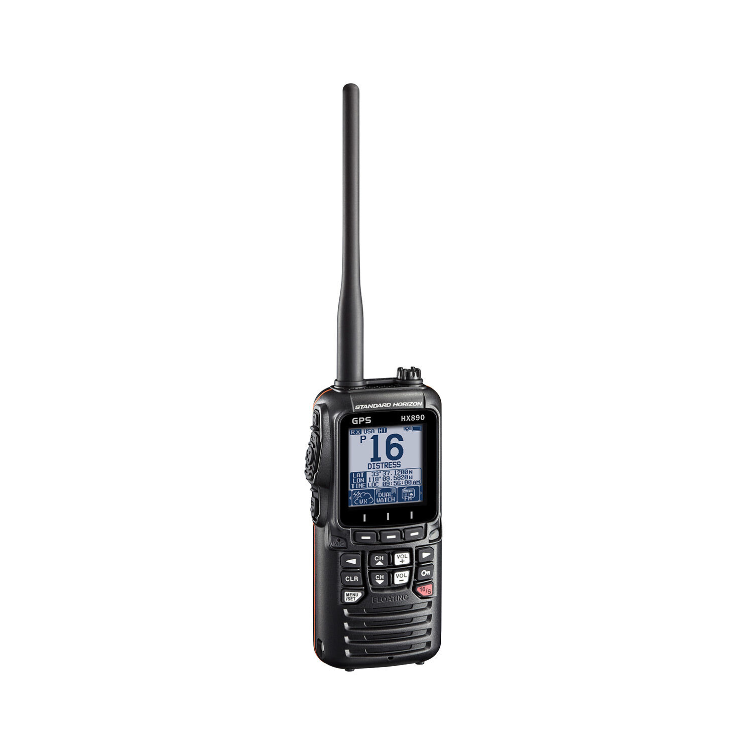 Standard Horizon HX890BK Floating Handheld VHF/GPS Radio - Thumbnail 2