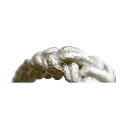 1/2" Dia. 8-Plait Geo Square Line, White, Sold by the Foot