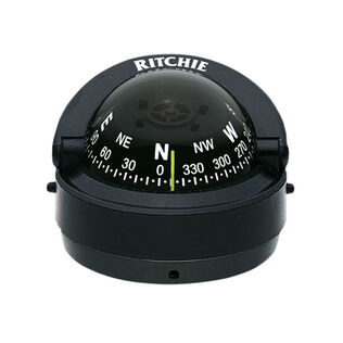 Low-Profile Explorer Compass, Black Case, Black Card