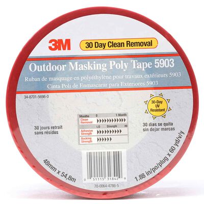 Outdoor Masking Poly Tape 5903, 60 Yards