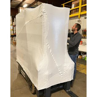 40' x 100' Reinforced Shrinkwrap, 10ml,  White