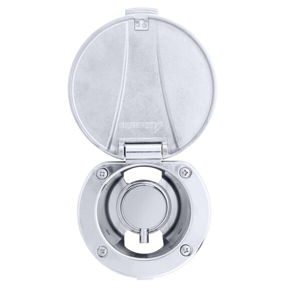 Aidack Recessed Control Valve Hot/Cold Mixer, Chrome Cup with Stainless Steel Lid, Chrome Aidack Handle image number 1