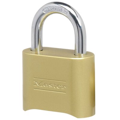 2" Wide Resttable Combination Solid Body Padlock