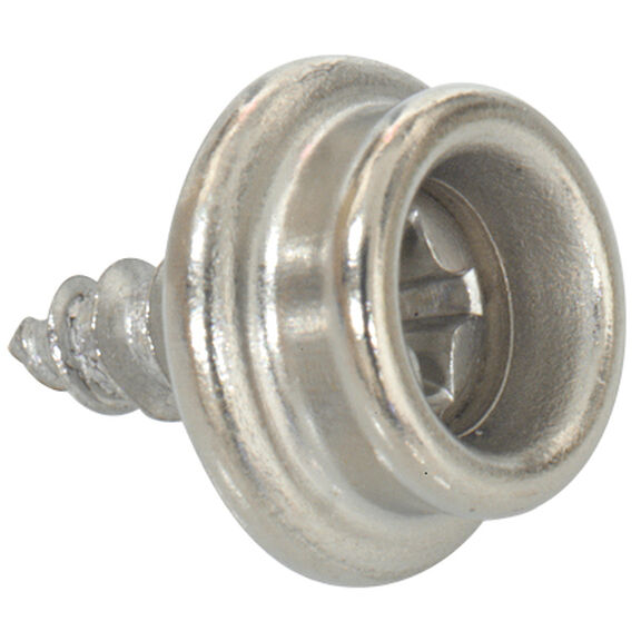 Button Stud with 8 X 3/8" Tapping Screw, 6-Pack image number 0