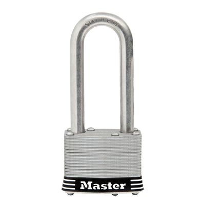 2" (51 mm) Wide Laminated Stainless Steel Pin Tumbler Padlock with 2 1/2" (64 mm) Shackle