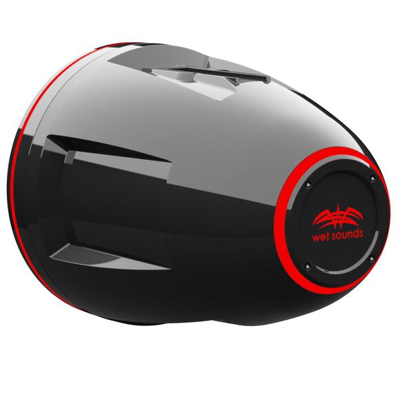 REV 12 HD Black 12" Marine Tower Speakers with XW-B Grille & RGB LED Rings (Pair) image number 3