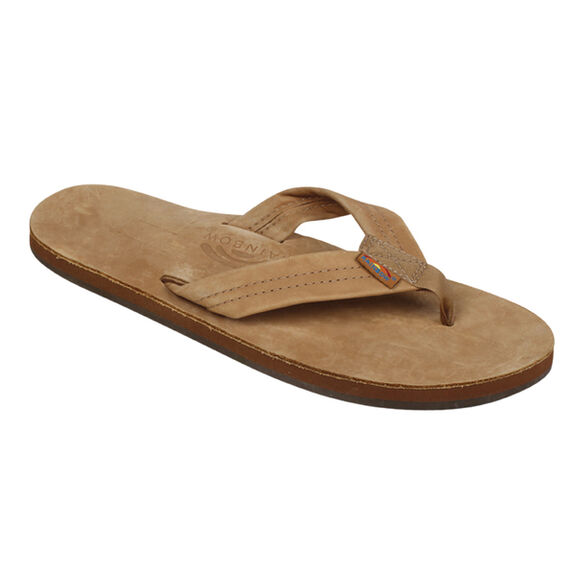 Men's Single-Layer Premier Leather Flip-Flop Sandals image number 0