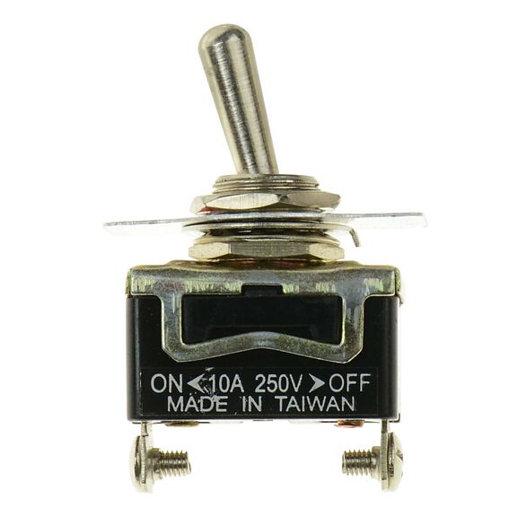 Toggle Switch - Brass On-Off, 12V DC image number 0
