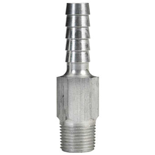 1/4" NPT x 3/8" Aluminum Anti-Siphon Valve Barb Connector