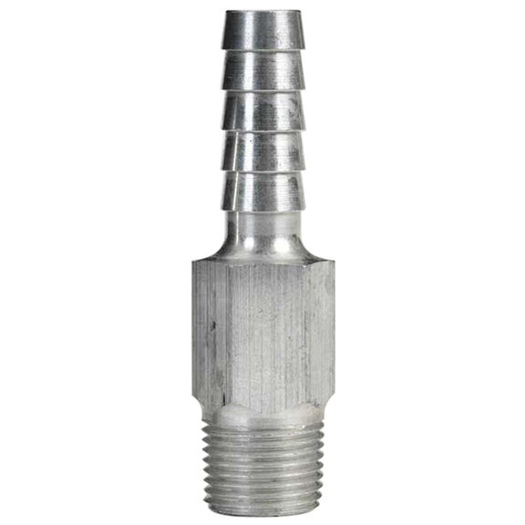 1/4" NPT x 3/8" Aluminum Anti-Siphon Valve Barb Connector image number 0