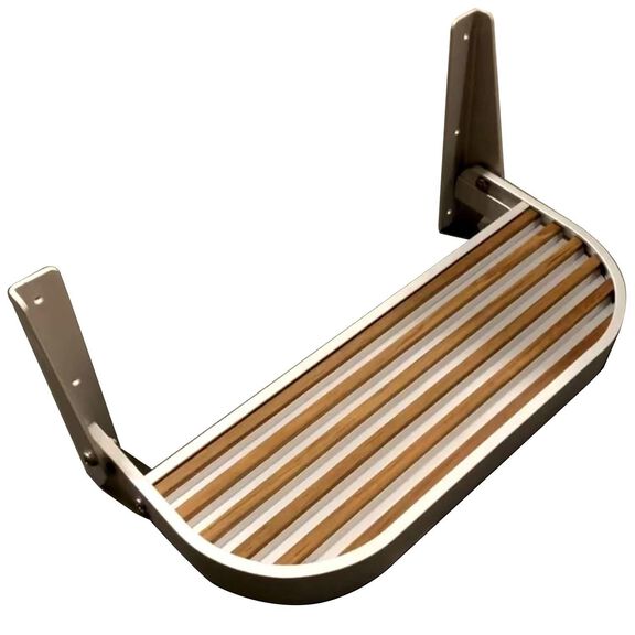 Teak/Aluminum Footrest image number 0