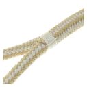 1/2" x 25' Dock Line, Premium Double Braid, Gold / White image number 2