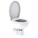 COMMODORE CM3RMT Quiet Flush Electric Marine Toilet Boating Head &ndash; Fresh Water, 24V, with Solenoid Valve image number 1