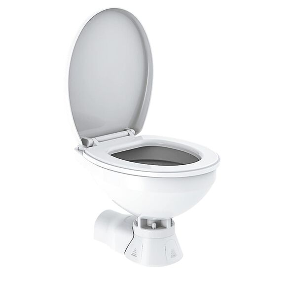 COMMODORE CM3RMT Quiet Flush Electric Marine Toilet Boating Head &ndash; Fresh Water, 24V, with Solenoid Valve image number 1