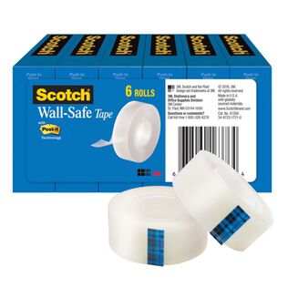 Scotch&reg; Wall-Safe Tape, 3/4" x 800"