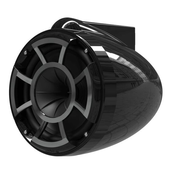 Wet Sounds REV 8 Black V2 Revolution Series 8" Marine Tower Speakers with Stainless Steel Swivel Clamps (Pair) image number 3