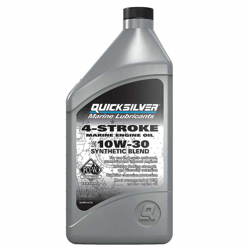 10W-30 Synthetic Marine Engine Oil, 1 Quart image number 0