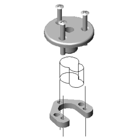 Blind Fastener Plate for Threaded Deck Plate image number 1