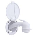 Recessed Shower Arctic White Cup & Lid, Small Arctic White Sprayer, 6' Stainless Steel Hose image number 1