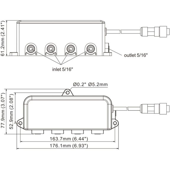 SEAFLO Dry Bilge 4-Zone Splitter System 12V Marine Solenoid Valve image number 3