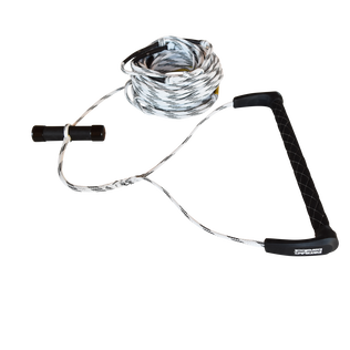 Wake Rope & T-Bar Handle Combo Black & White