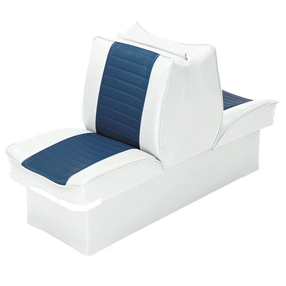 8" Base Lounge Seat, White/Navy image number 0