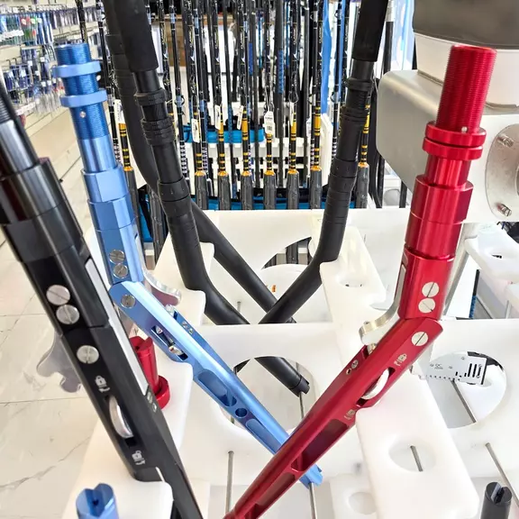 45 Fishing Rods Storage Rack Trolling Aluminum Bent Butt Rod Holder for Rods and Reel Combos image number 5