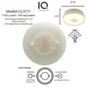 7" IQ AMERICA Battery Powered Indoor/Outdoor Motion Sensor Ceiling Light, 1150 Lumens image number 2