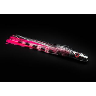 Small Stainless Jet Head Black/Pink Rigged