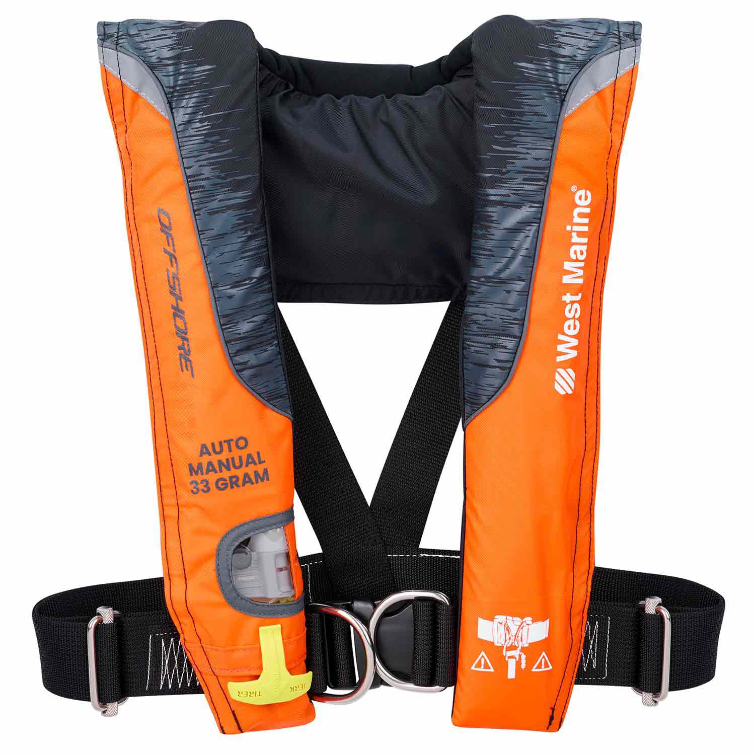 thumbnail image 2 of Lugeautoparts AM24 Watersport Automatic/Manual Inflatable Life Jacket PFD Rescue Vest - LG-AM007 - Taiwan 2 of 6
