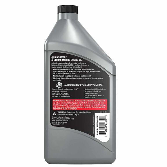 5W-30 Full Synthetic Marine Engine Oil, 1 Quart image number 1