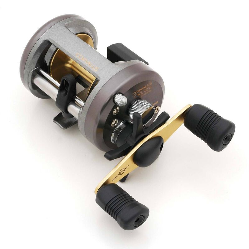 Corvalus 401 Left-Hand Round Baitcasting Reel image number 0