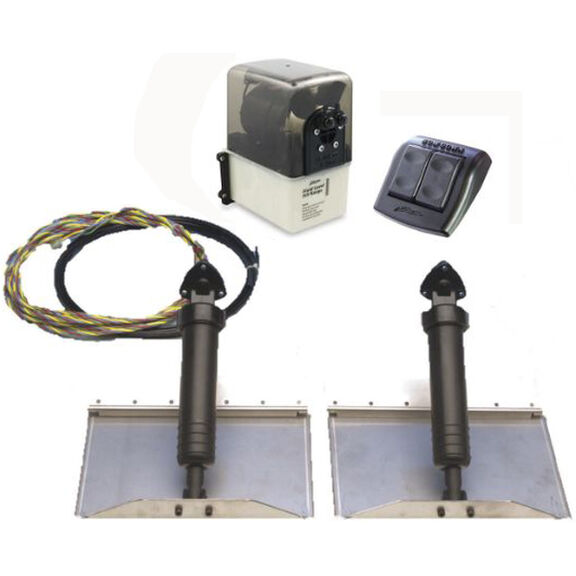 Traditional Hydraulic Trim Tab Kit, 36" x 9", Fits boats: 32' - 38' image number 0
