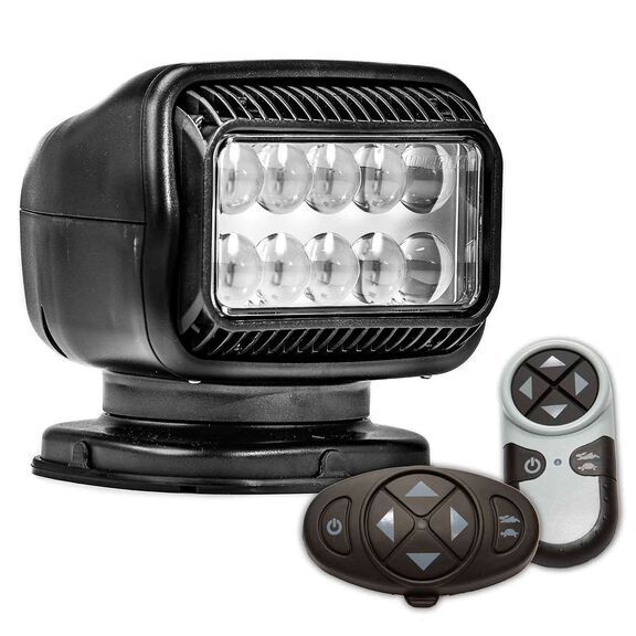 Radioray&reg; GT Series LED Permanent Mount Searchlight with Dual Wireless Remotes image number 0