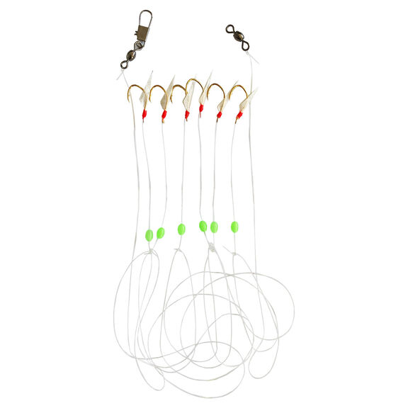 Sabiki #10 Mono Red Saltwater Rig image number 0