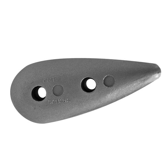 Bolt-On Magnesium Medium Teardrop Hull Anode, 2" x 5" x 0.8" image number 0