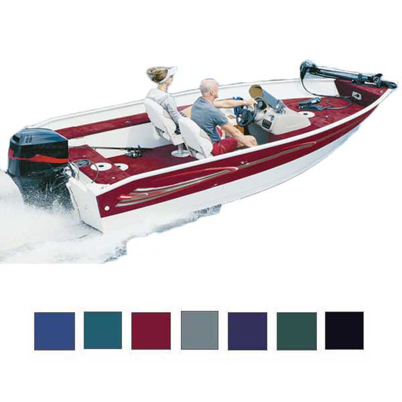 TAYLOR MADE VHull Fishing Boat Cover, OB, Gray, Hot Shot, 16'5"17'4