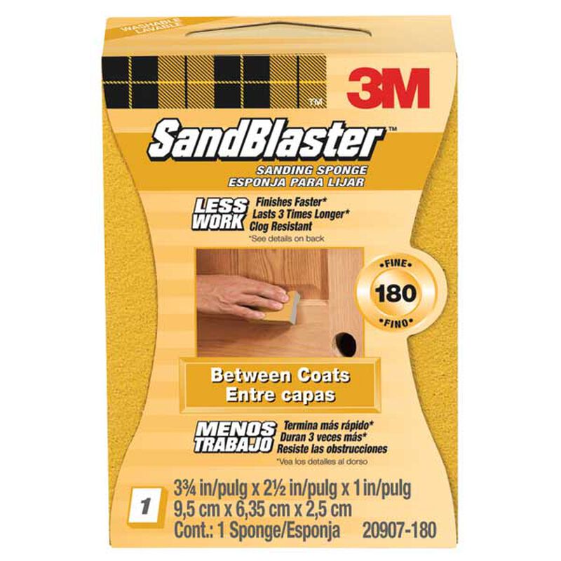 3M Sanding Sponge, 2.5 x 3.75"180 West Marine