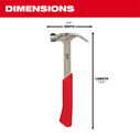 16 oz. Smooth Face Hybrid Claw Hammer image number 2