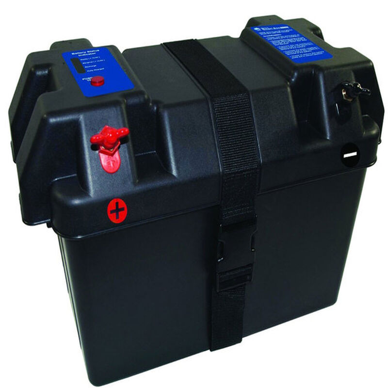 Marine Smart Battery Box w/LED Battery Status Indicator image number 0