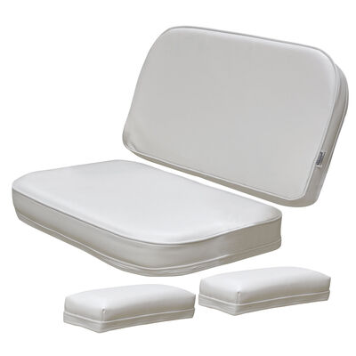 Deck Chair Replacement Cushions and Arm Pads White