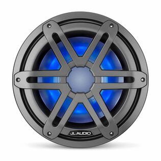 M3-10IB-S-Gm-i-4 10" Marine Subwoofer Driver, Gunmetal Sport Grilles with RGB LED Lighting