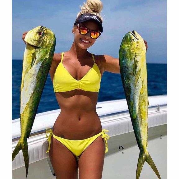 Women's Lahaina Dorado Triangle Bikini Top image number 3