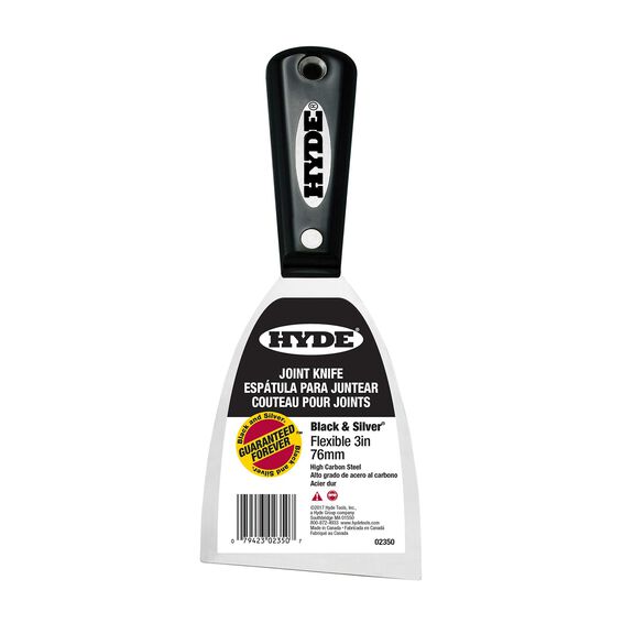 Black & Silver 3'' Flex Scraper image number 1