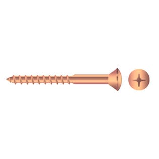 Silicon Bronze Frearson Oval-Head Wood Screws