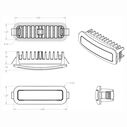 Capri3 Spreader Floodlights, 1,200 Lumen, Black Housing image number 3