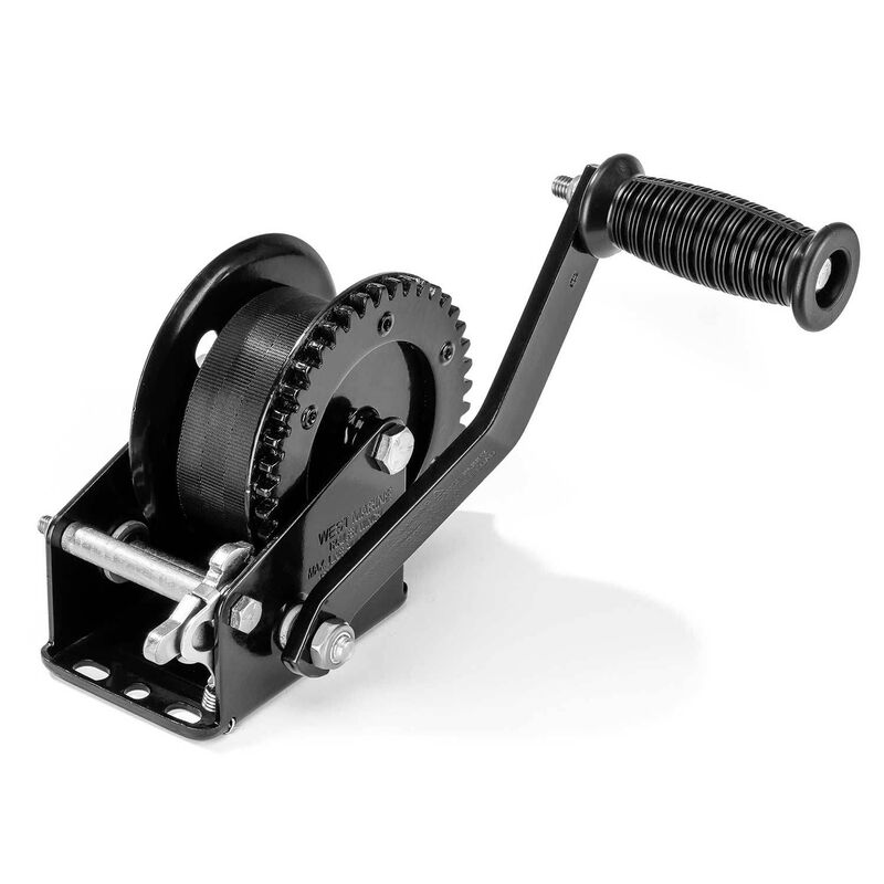 1500 lb. Manual Trailer Winch with Strap image number 1